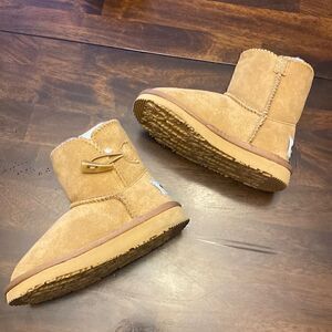 New! Aussie  Merino  Wool  Kids Suede Boots K9 6.3 inches foot length